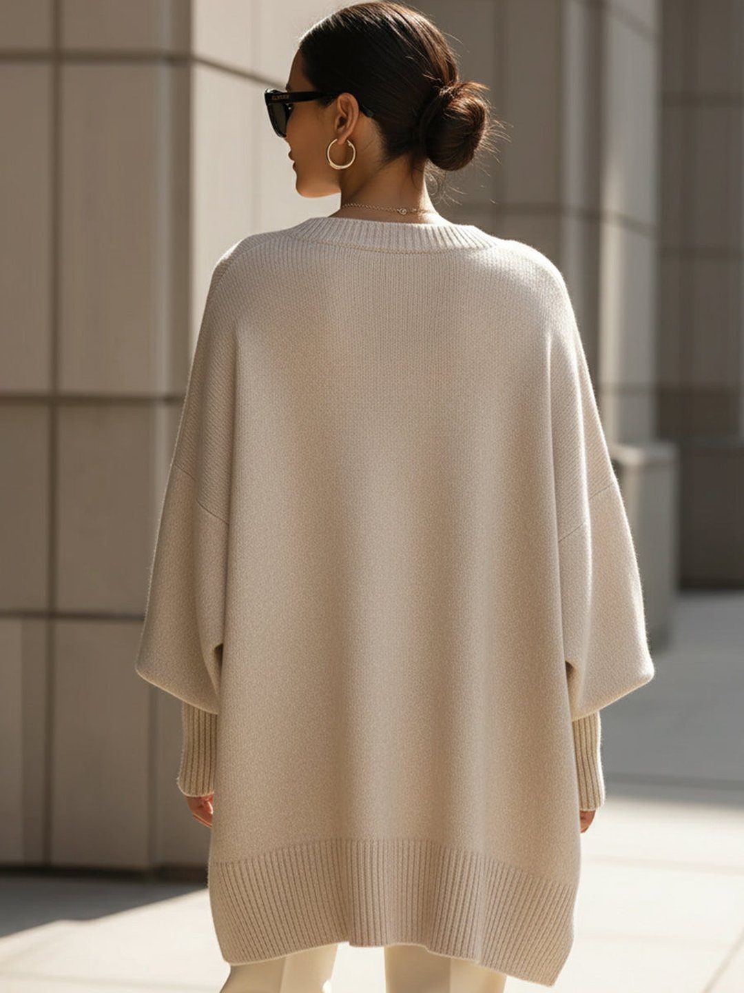 Rosalba | Pull ample drapé col large
