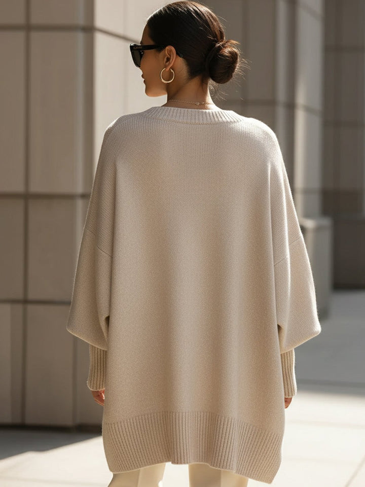 Rosalba | Pull ample drapé col large