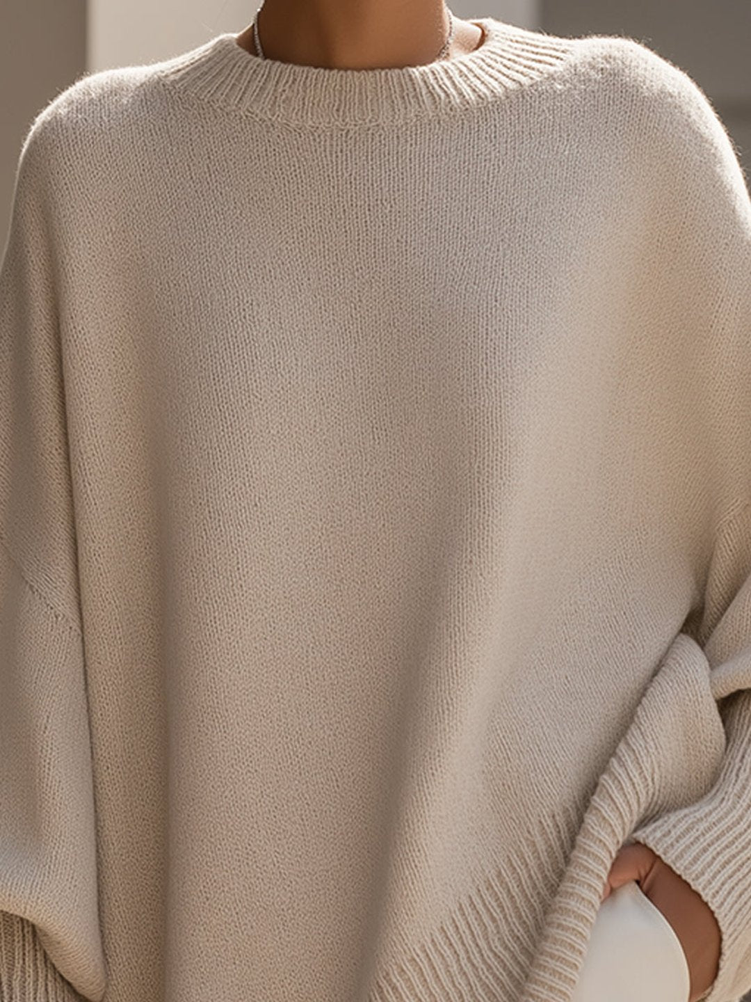 Rosalba | Pull ample drapé col large