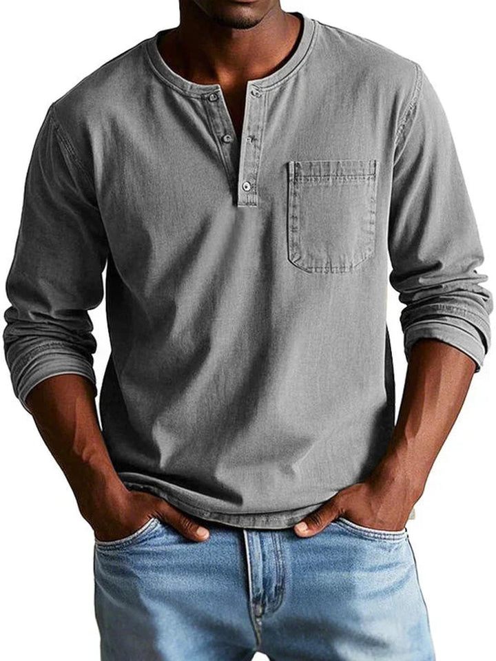Orville | Chemise henley casual manches longues