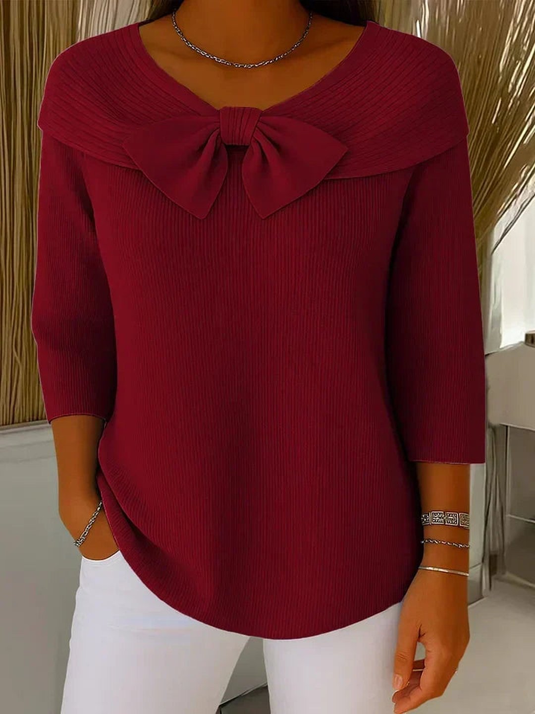 Guerozoëtteleti | Pull noeud encolure ronde