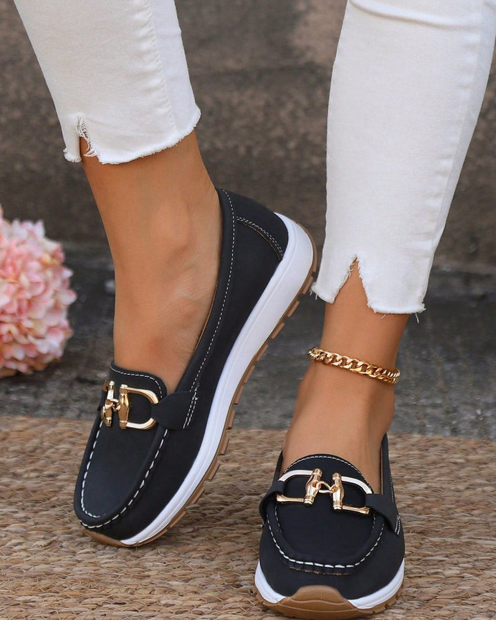 Iphigénie | Mocassins plats à boucle