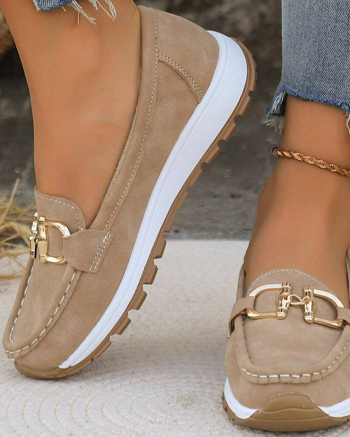 Iphigénie | Mocassins plats à boucle