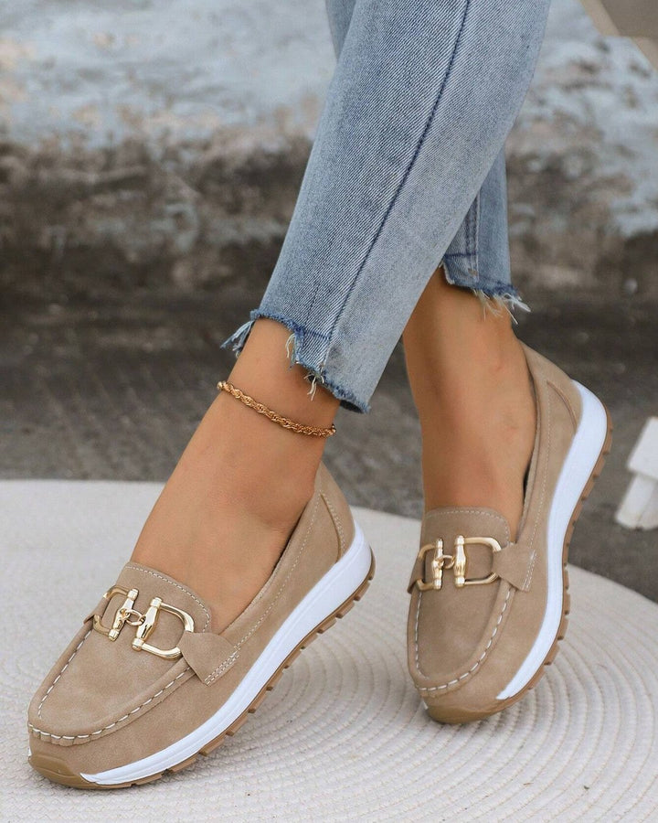 Iphigénie | Mocassins plats à boucle