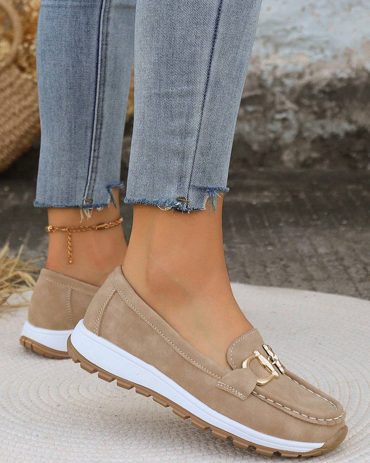 Iphigénie | Mocassins plats à boucle