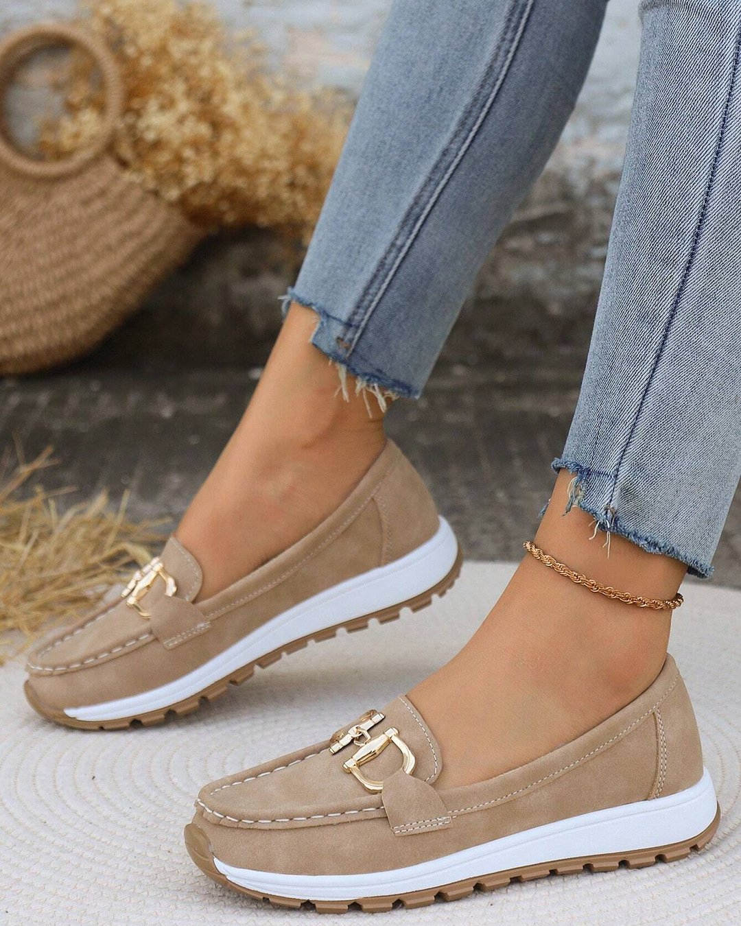 Iphigénie | Mocassins plats à boucle
