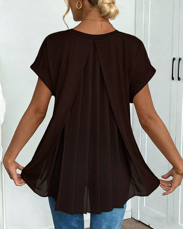 Lucretia | T-shirt patchwork manches courtes