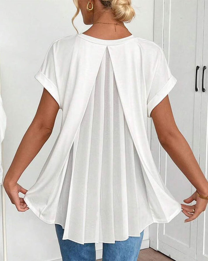 Lucretia | T-shirt patchwork manches courtes