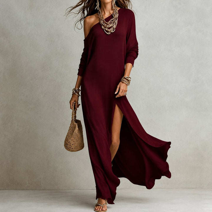 Ilana | Robe asymétrique fendue