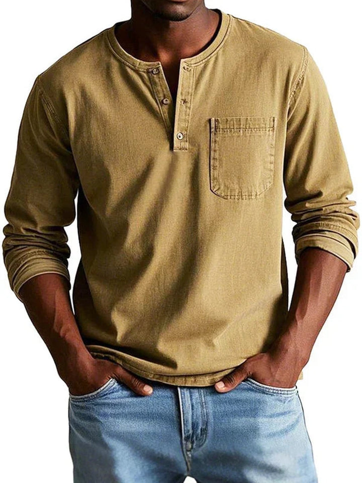 Orville | Chemise henley casual manches longues