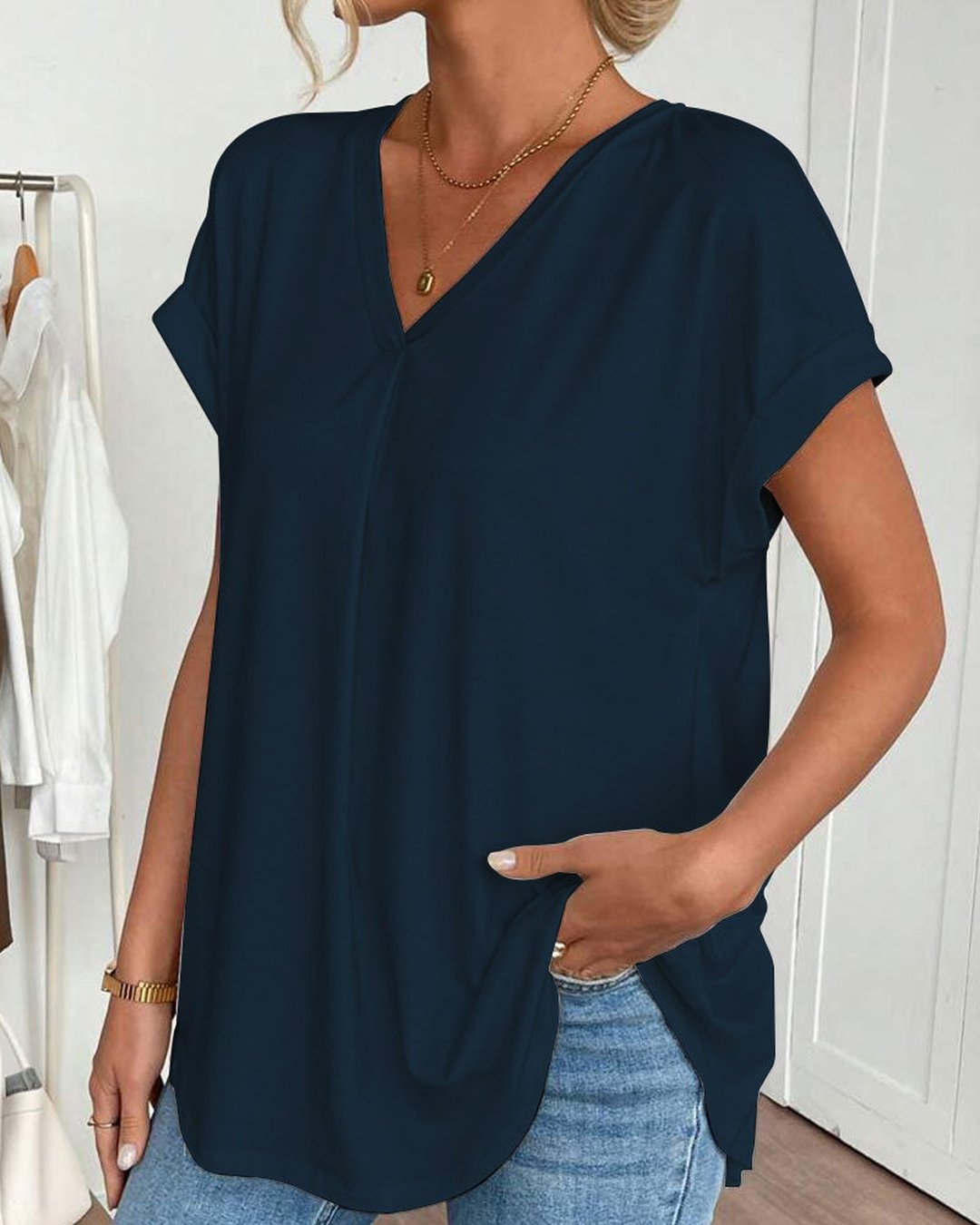 Lucretia | T-shirt patchwork manches courtes