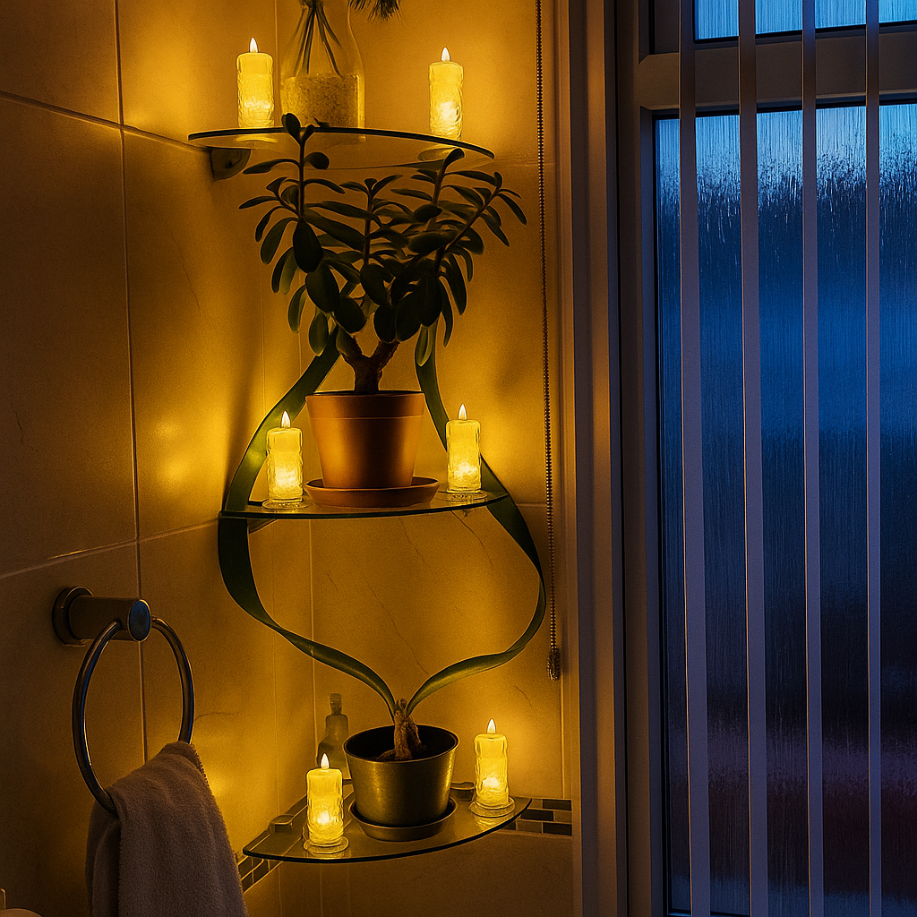 FlamePetal | Flameless Candle with Rose Shadow