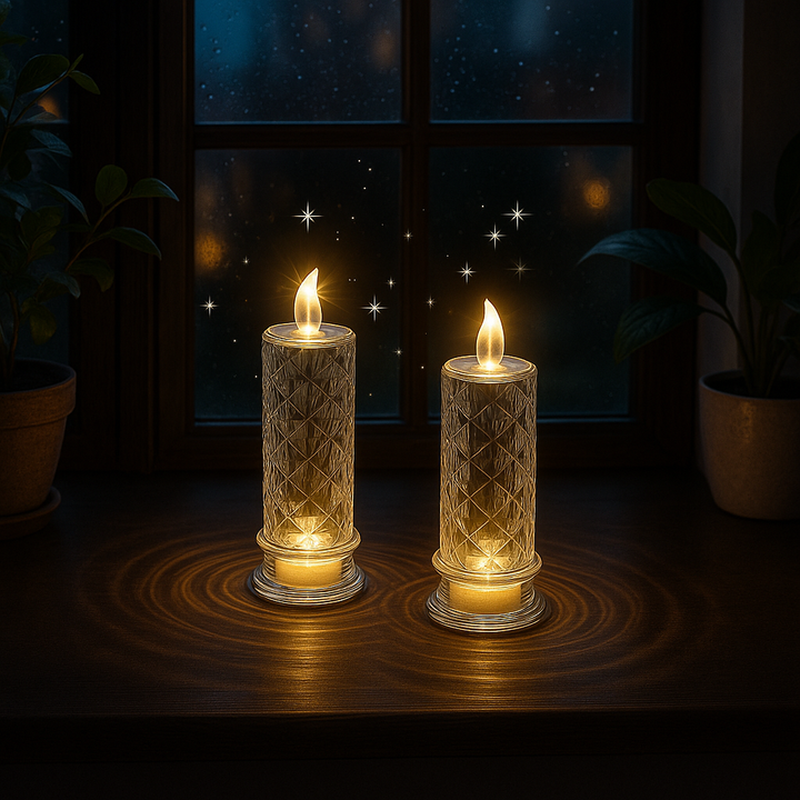 FlamePetal | Flameless Candle with Rose Shadow