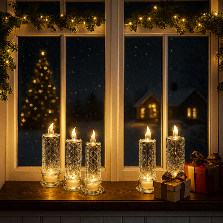 FlamePetal | Flameless Candle with Rose Shadow