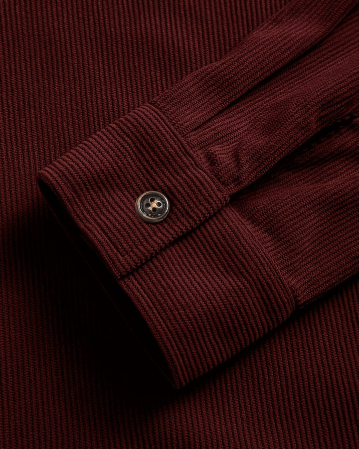 Indigo | Chemise texturée côtelée