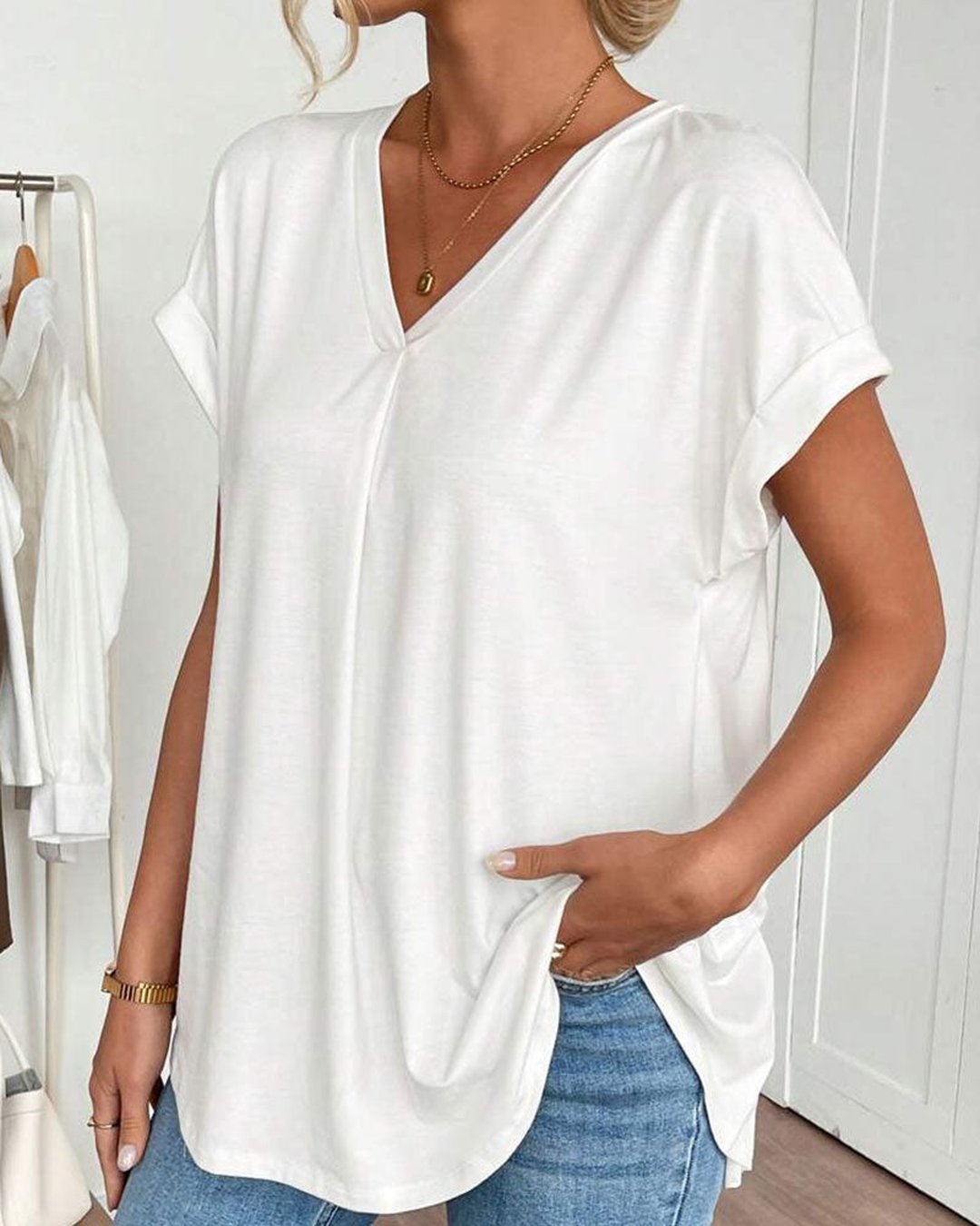 Lucretia | T-shirt patchwork manches courtes