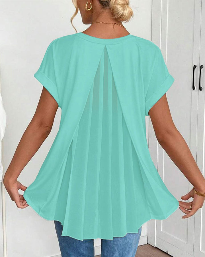 Lucretia | T-shirt patchwork manches courtes