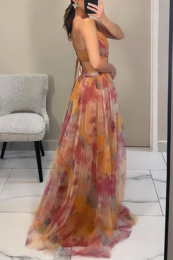 Laurel | Robe maxi chiffon