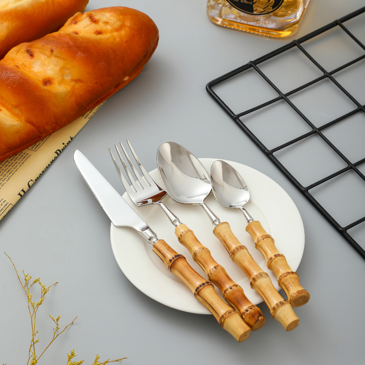 ZenWare | Natural Bamboo Flatware Set