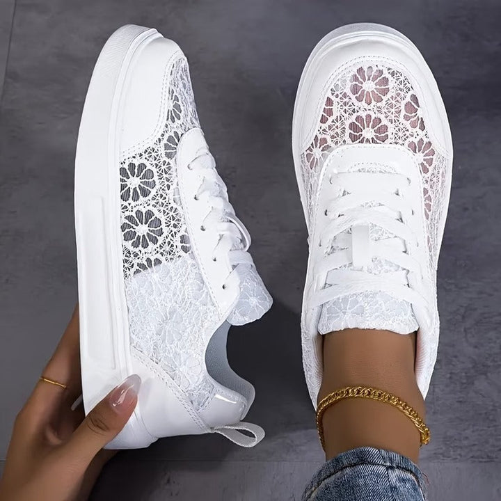 Hollis | Baskets dentelle florale