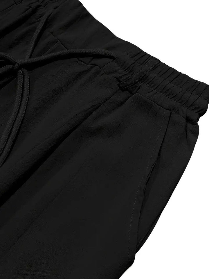 Otis | Pantalon large lin cordon de serrage