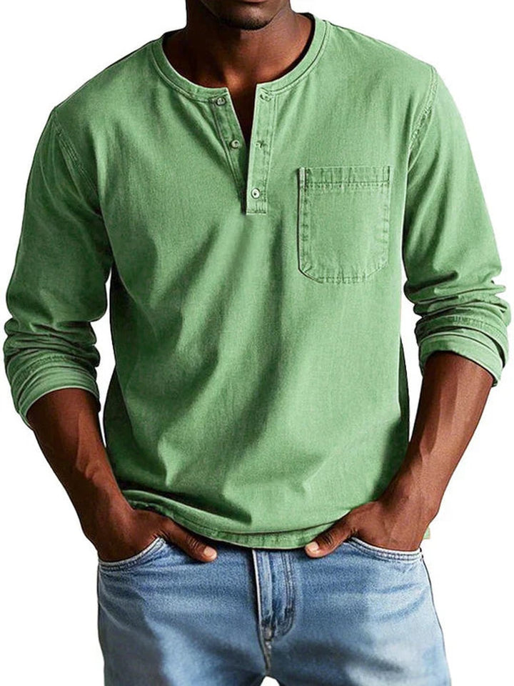 Orville | Chemise henley casual manches longues
