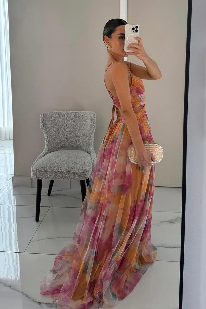 Laurel | Robe maxi chiffon