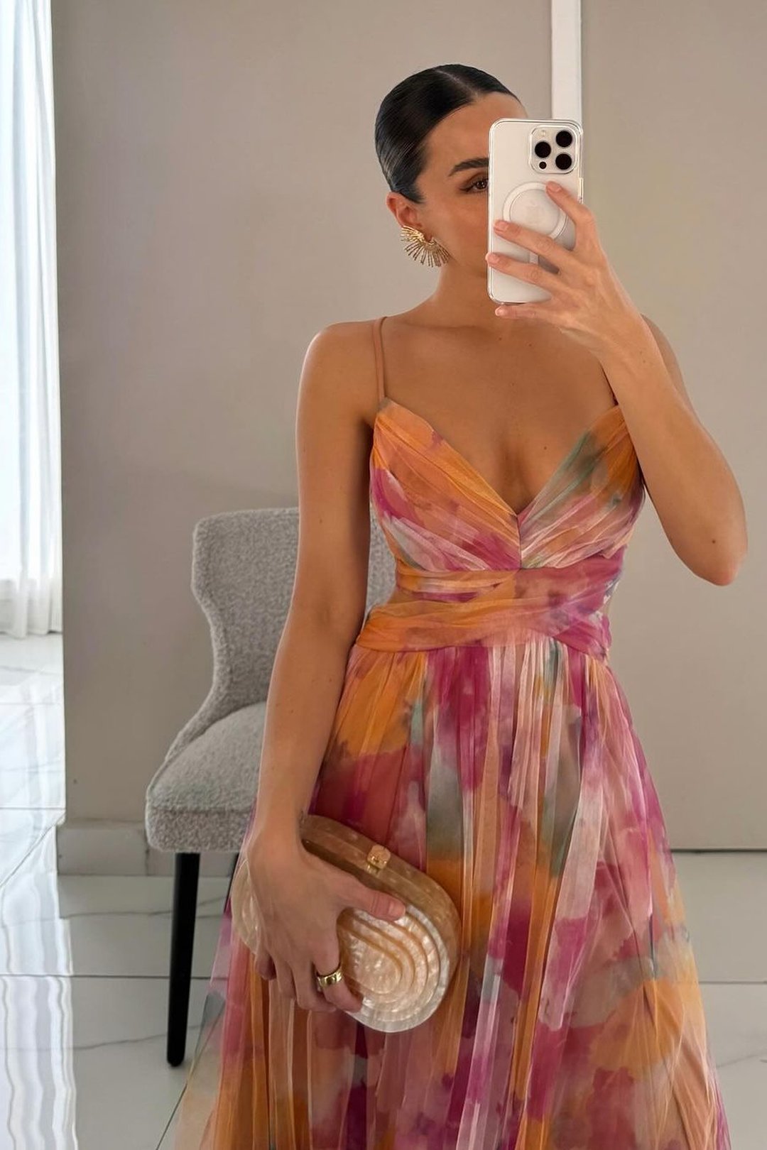 Laurel | Robe maxi chiffon