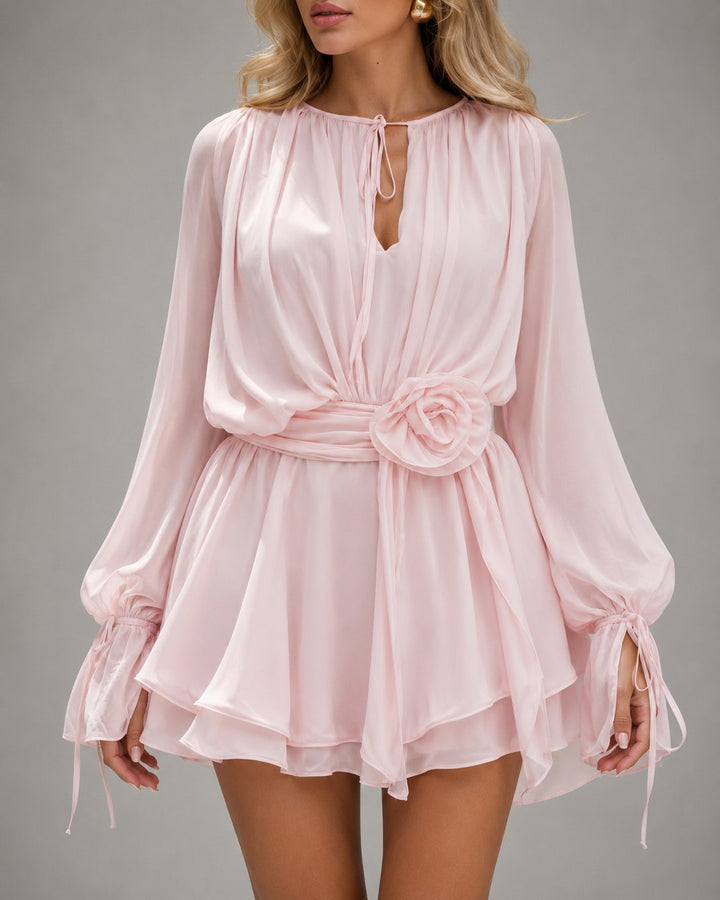Raymonde | Robe mini romantique taille florale