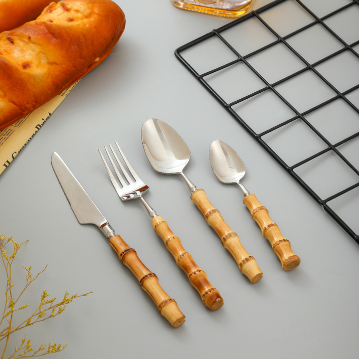ZenWare | Natural Bamboo Flatware Set
