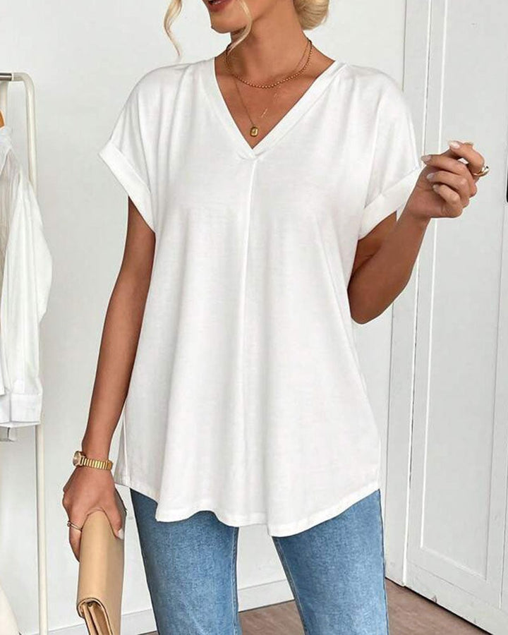 Lucretia | T-shirt patchwork manches courtes