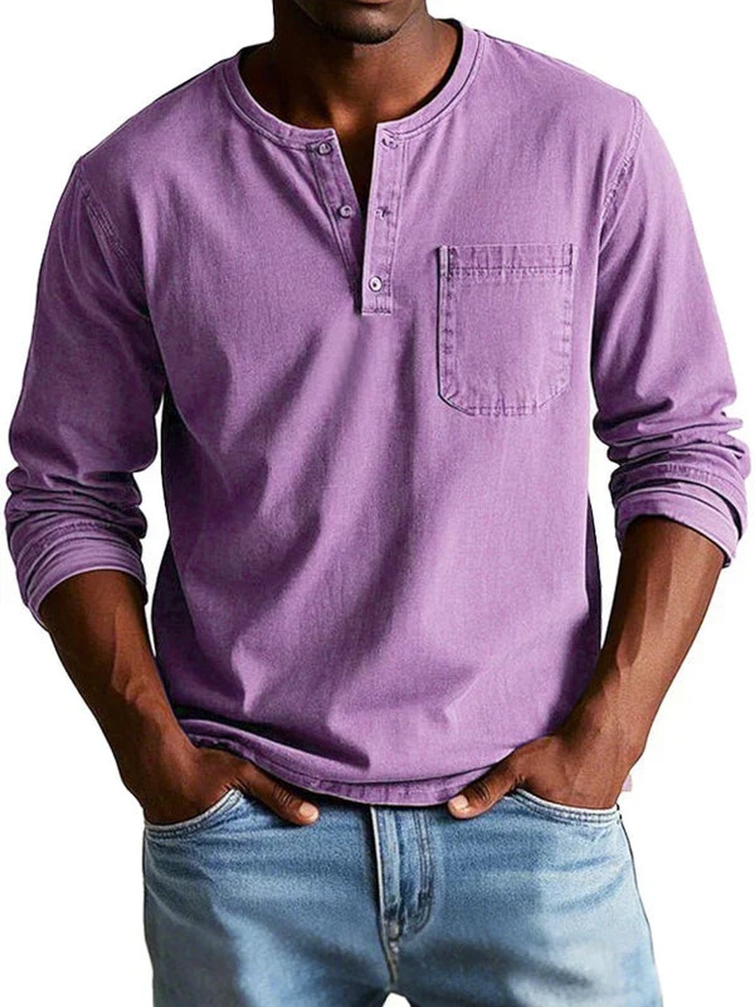 Orville | Chemise henley casual manches longues