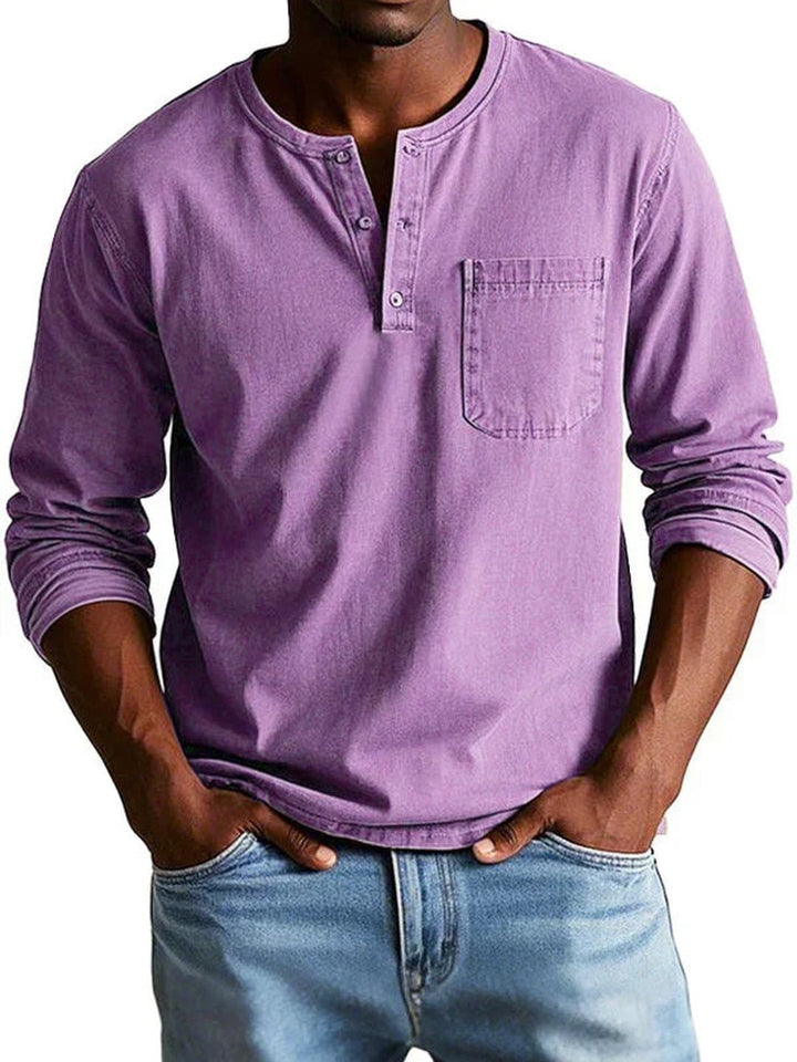 Orville | Chemise henley casual manches longues