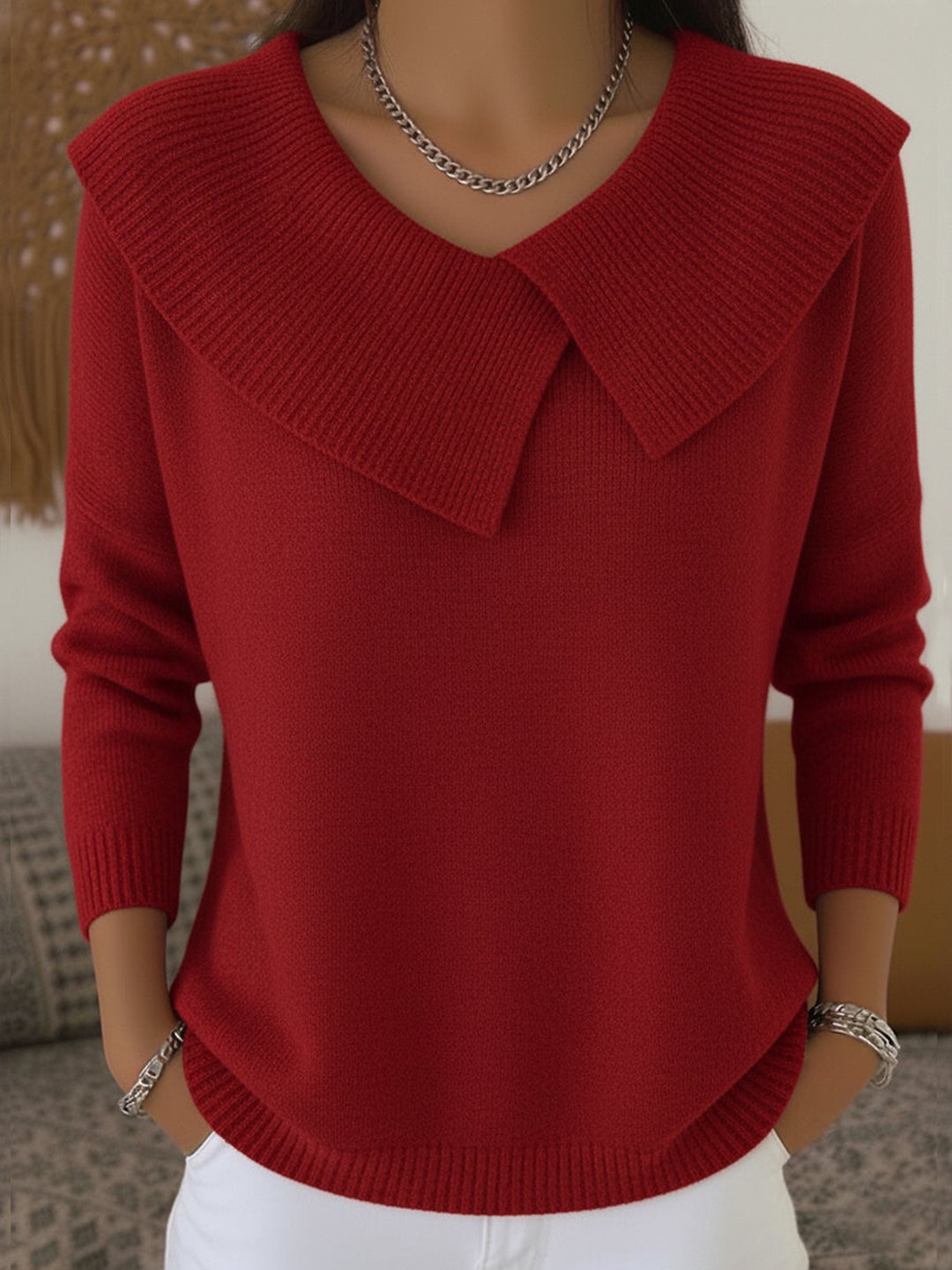 Janette | Pull chaud au col doux