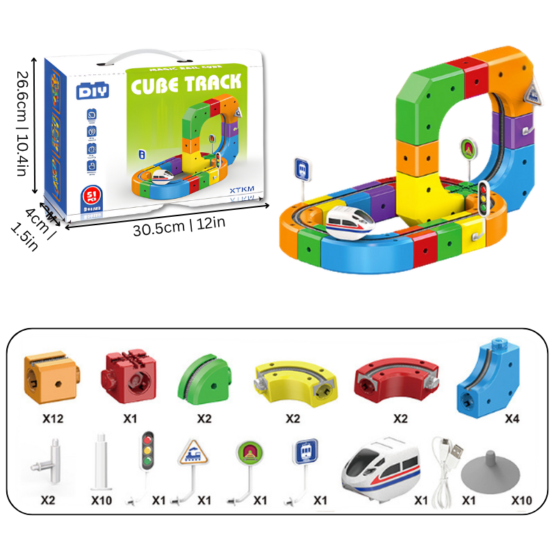 StackTrack | 3D Train Building Set STEM Toy