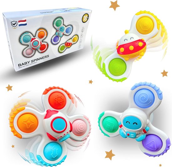 FlutterSpins | Bath & Play Baby Insect Spinner Set