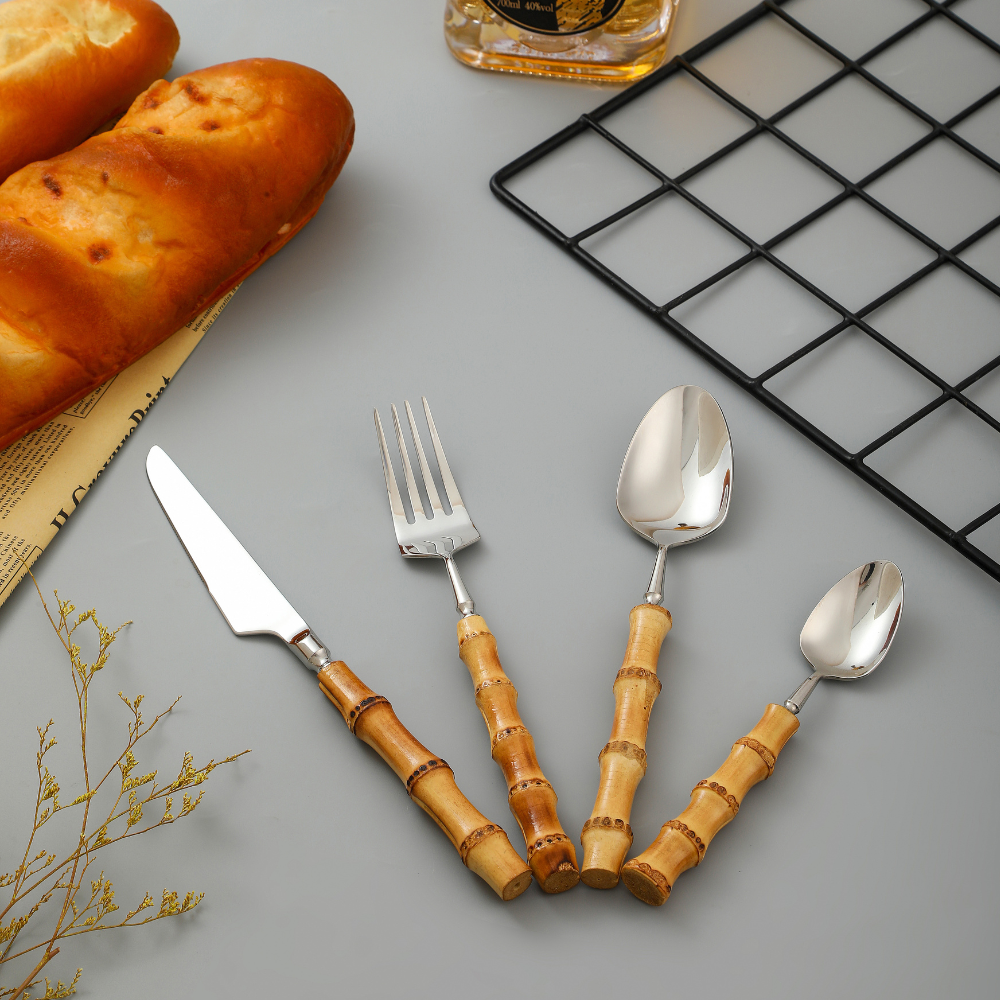 ZenWare | Natural Bamboo Flatware Set