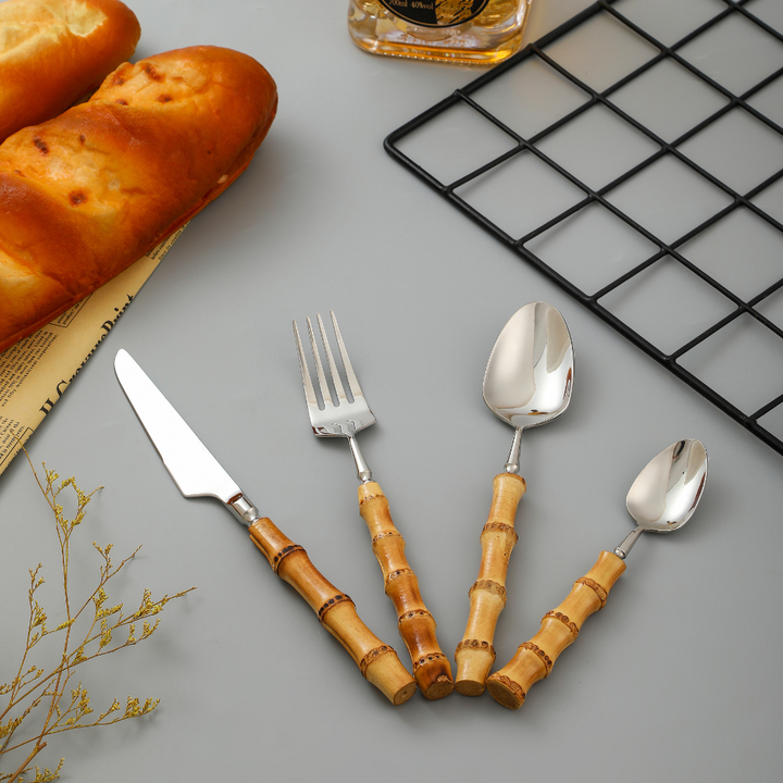 ZenWare | Natural Bamboo Flatware Set