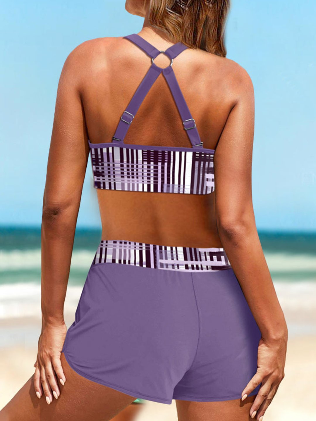 Gisele | Bikini taille haute côtelé