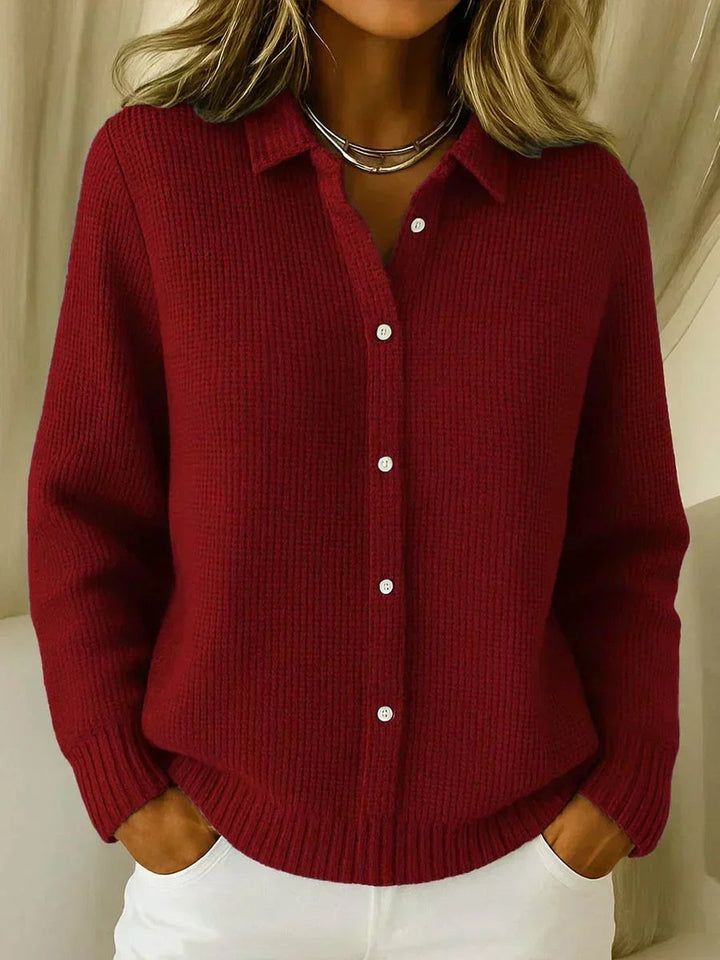Griseldis | Cardigan tricoté texturé boutonné