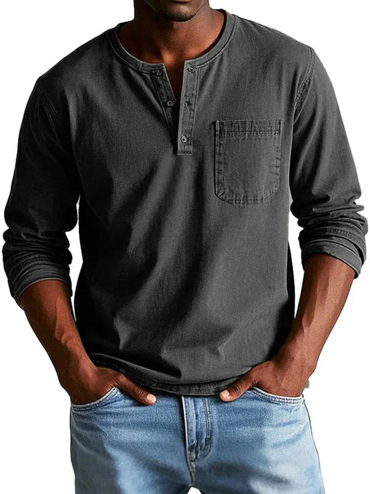 Orville | Chemise henley casual manches longues