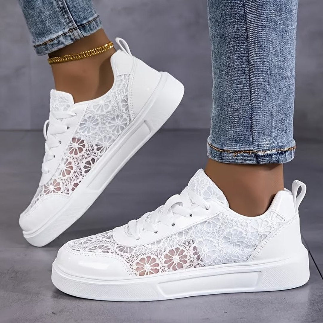 Hollis | Baskets dentelle florale