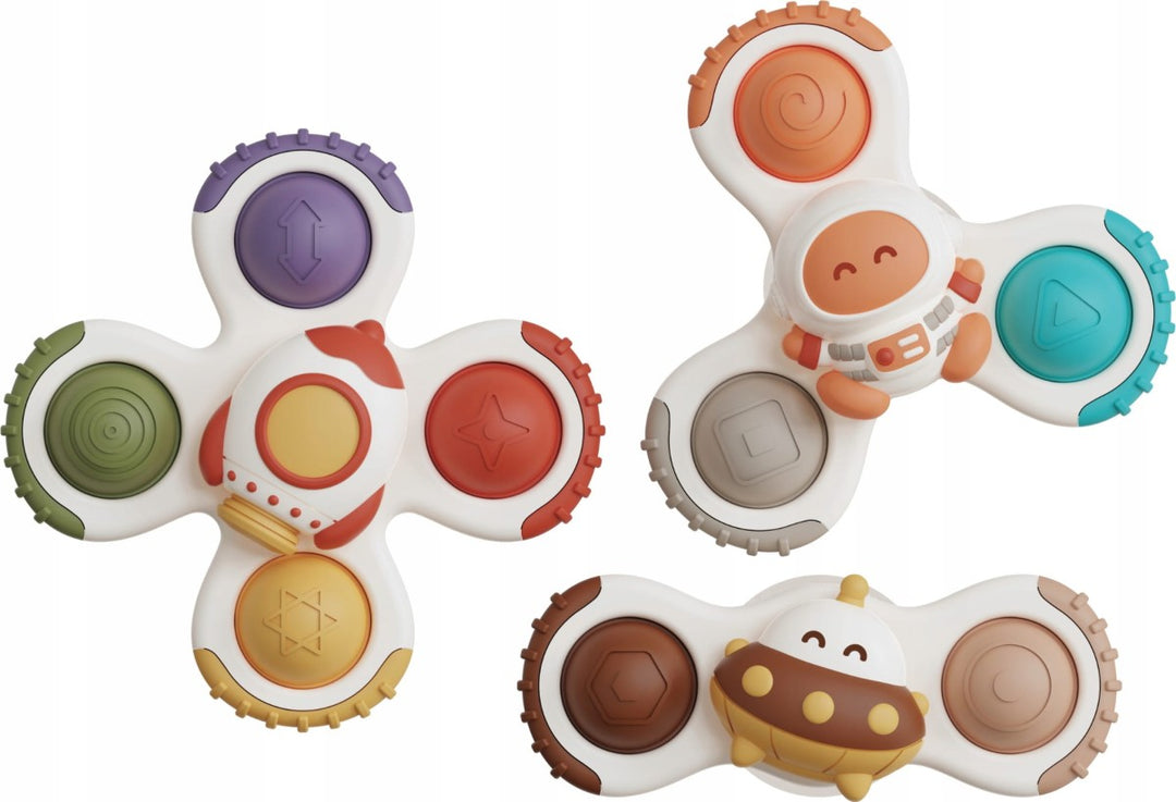 FlutterSpins | Bath & Play Baby Insect Spinner Set