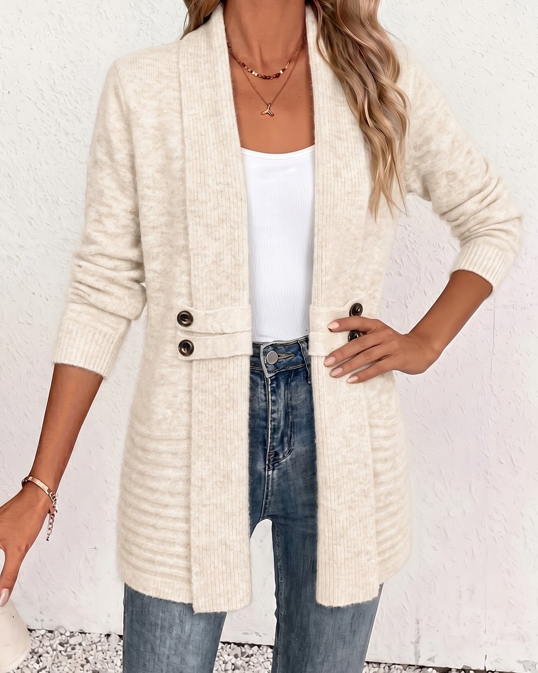 Ivanka | Cardigan élégant avec ceinture