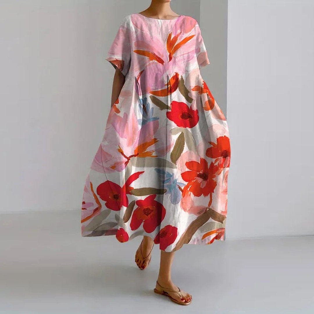 Leila | Robe florale d'été