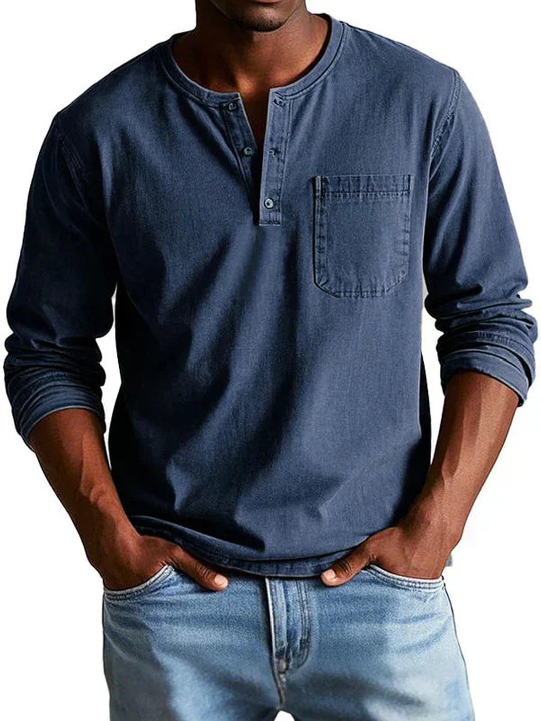 Orville | Chemise henley casual manches longues