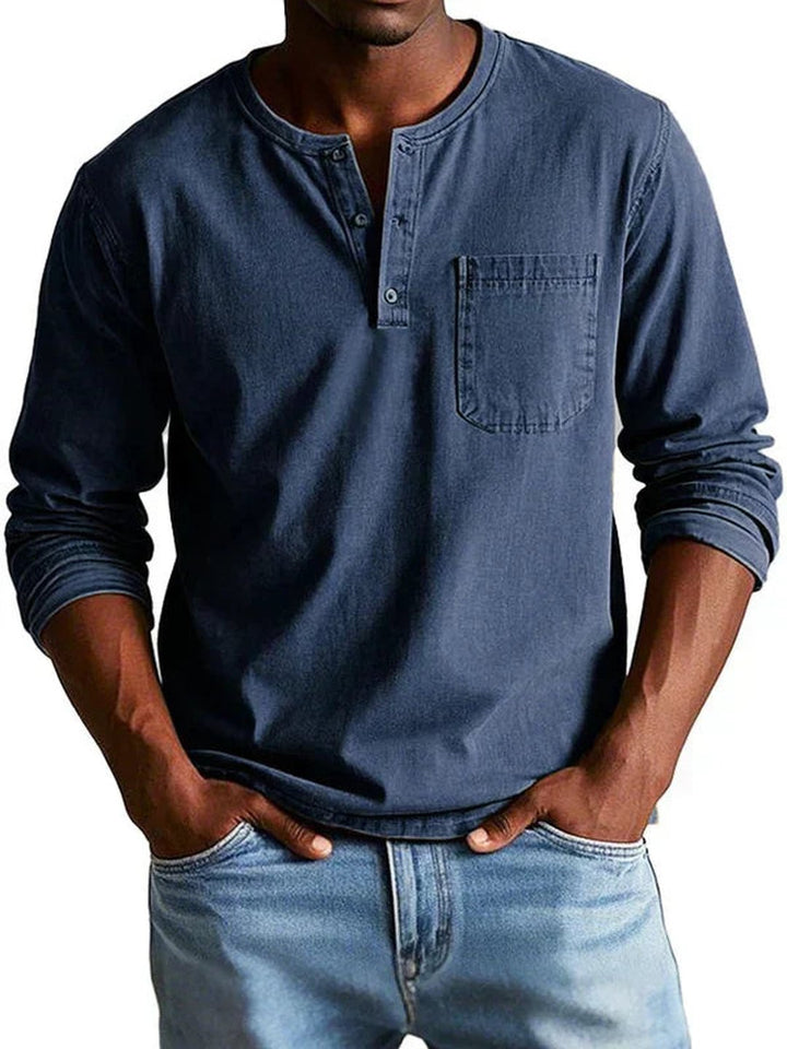 Orville | Chemise henley casual manches longues