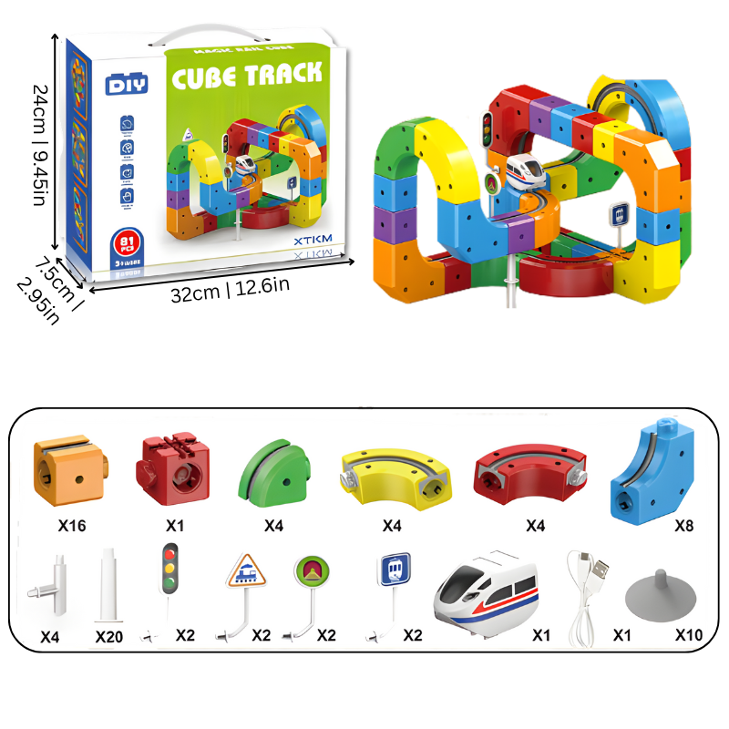 StackTrack | 3D Train Building Set STEM Toy