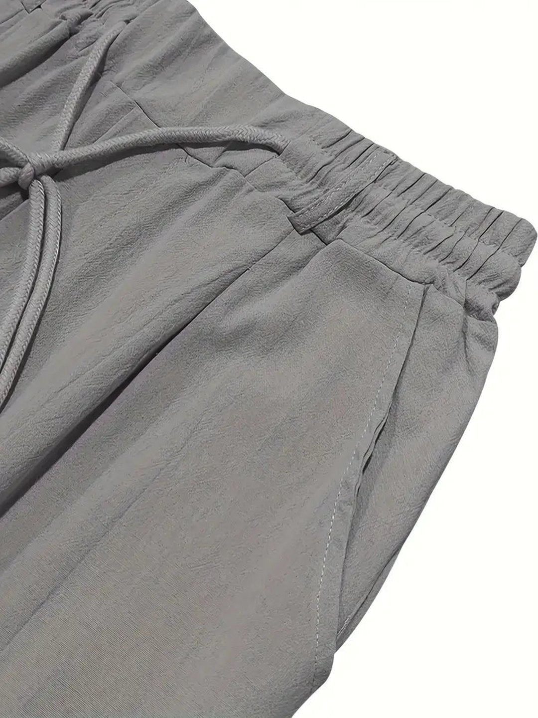 Otis | Pantalon large lin cordon de serrage