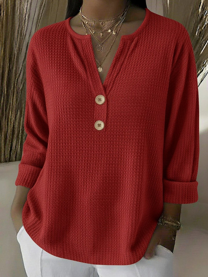Guerozoëttelee | Top henley boutonné